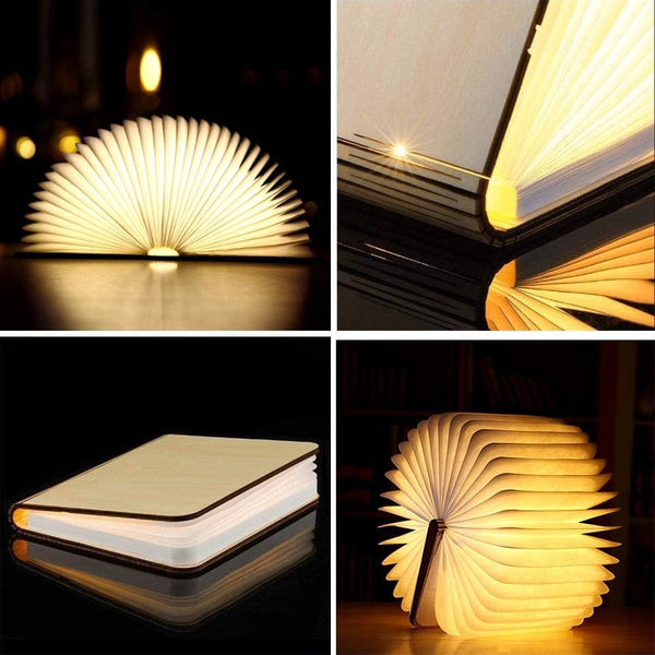 Sfeervolle Houten Boekenlamp